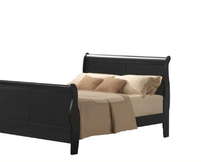 Louis Philippe III - Eastern King Bed - Black - The Sleep Loft - Online Mattress Showroom NYC