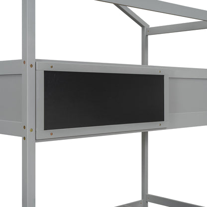 House Style Bunk Bed With Storage Staircase And board - The Sleep Loft - Online Mattress Showroom NYC
