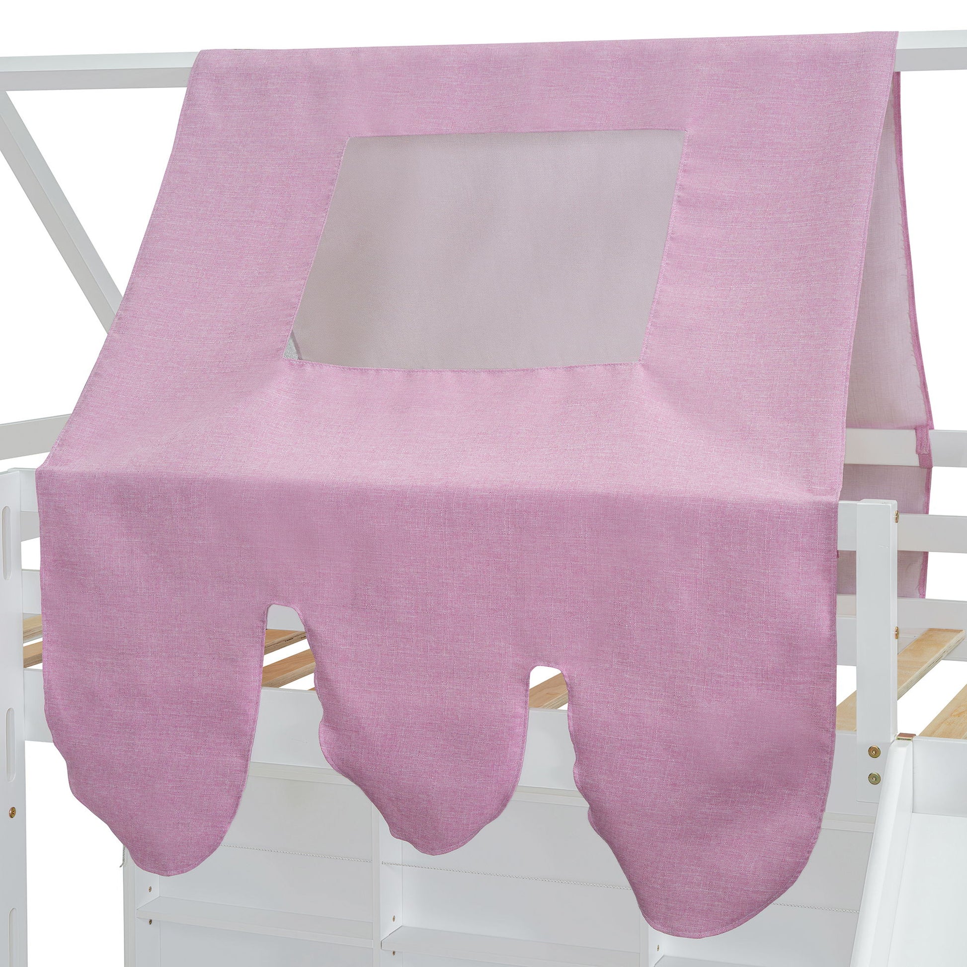 Loft Bed With House Shaped Frame And Tent - The Sleep Loft - Online Mattress Showroom NYC