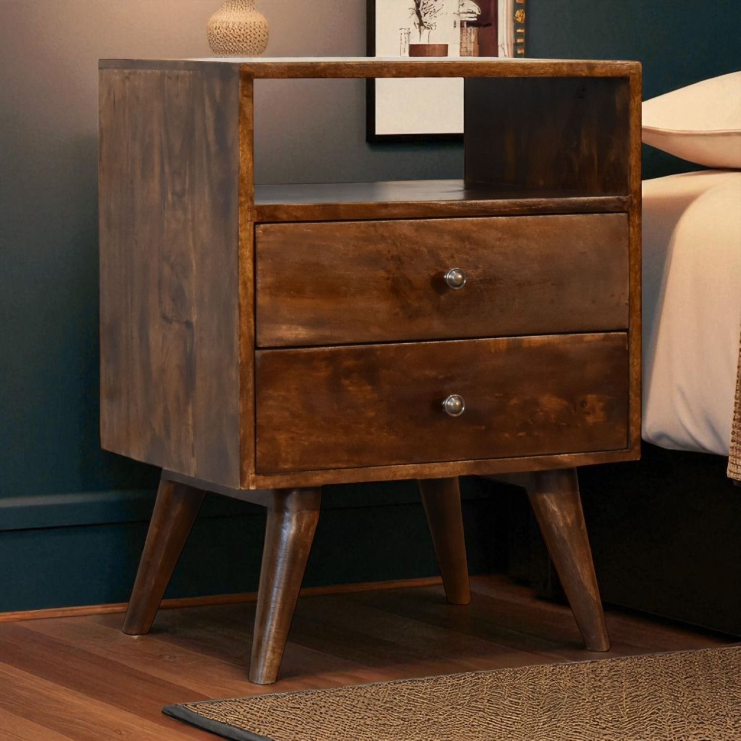 Nightstand - Brown - The Sleep Loft - Online Mattress Showroom NYC