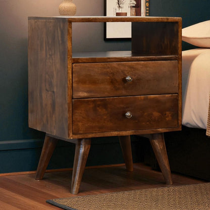 Nightstand - Brown - The Sleep Loft - Online Mattress Showroom NYC