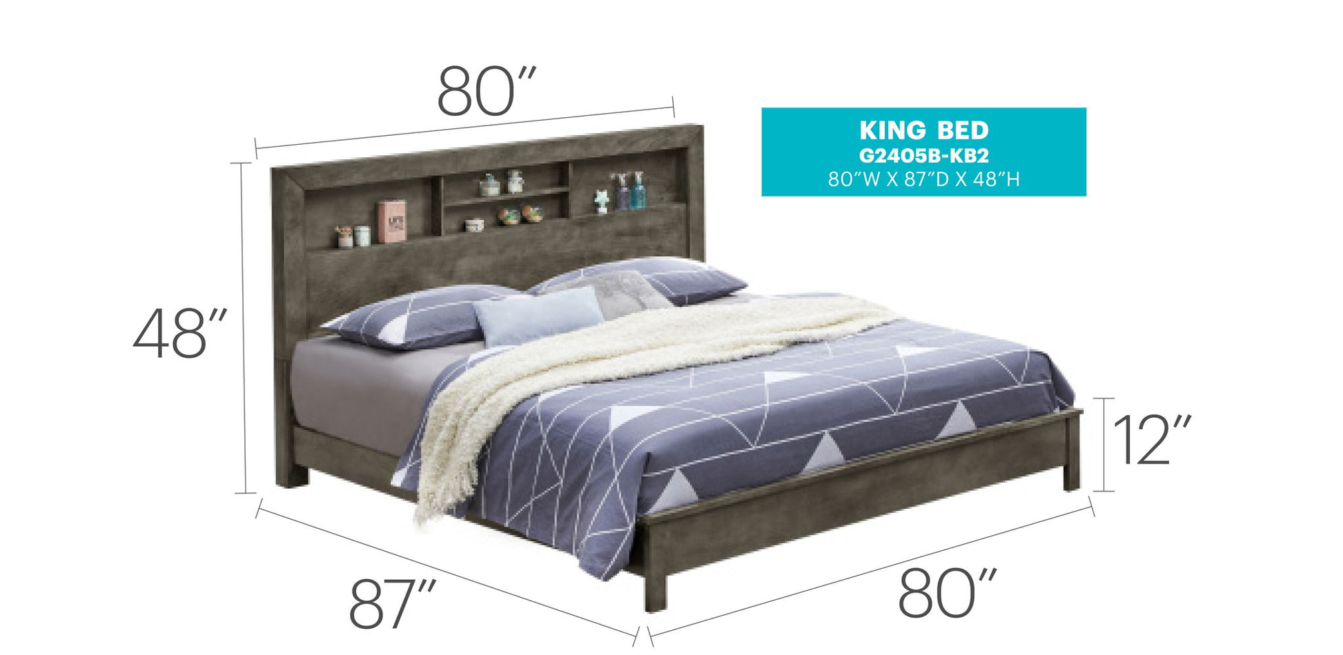 Bed With Transitional Design Stylish - The Sleep Loft - Online Mattress Showroom NYC