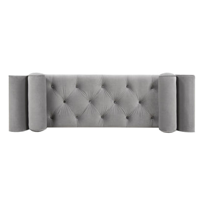 Alma - Tufted Flared Arm Entryway Bench - The Sleep Loft - Online Mattress Showroom NYC
