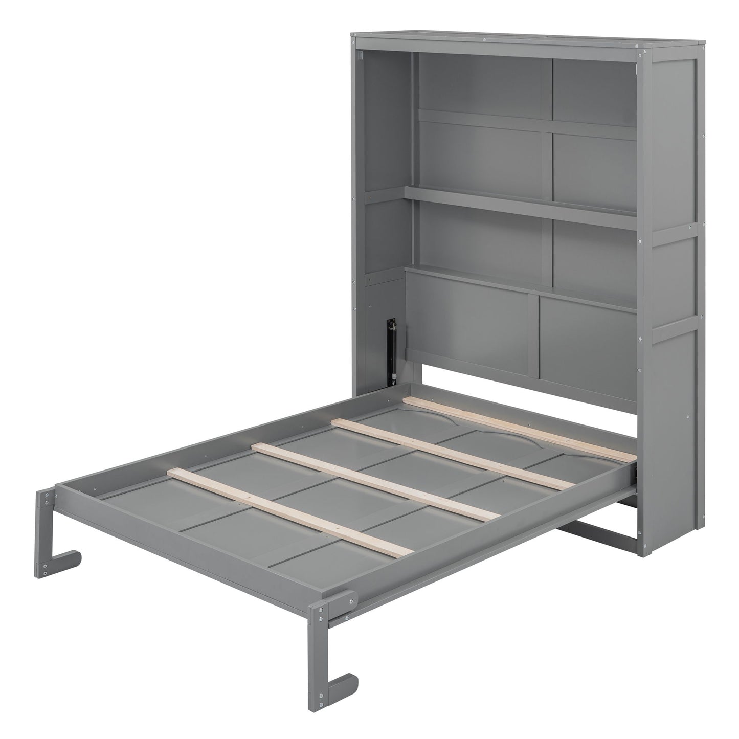 Murphy Wall Bed With Shelves, Space Saving - The Sleep Loft - Online Mattress Showroom NYC