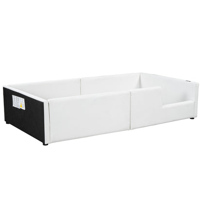 Platform Bed With Guardrail And Charging Station - The Sleep Loft - Online Mattress Showroom NYC