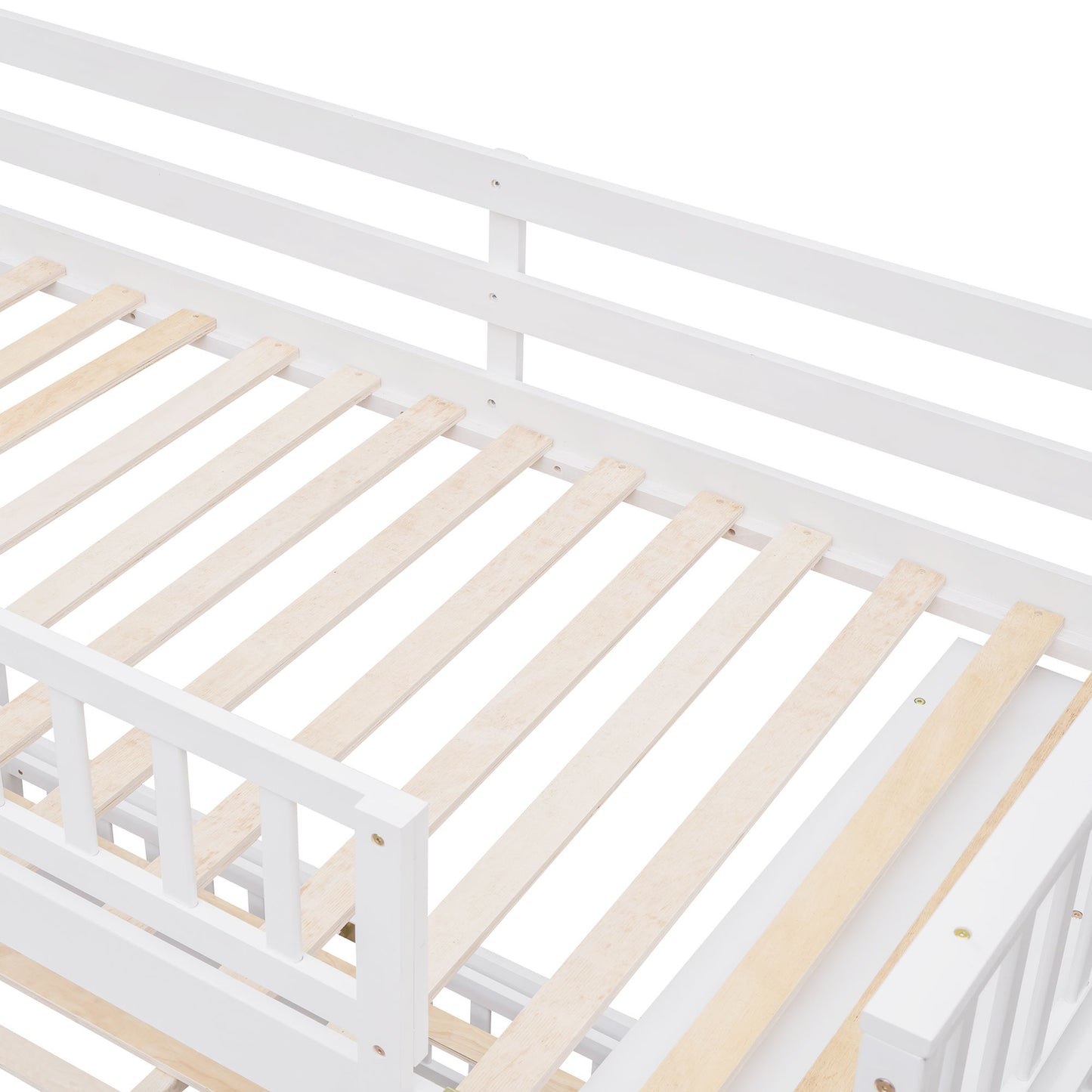 Bunk Bed With 6 Drawers And Flexible Shelves, Bottom Bed With Wheels - The Sleep Loft - Online Mattress Showroom NYC