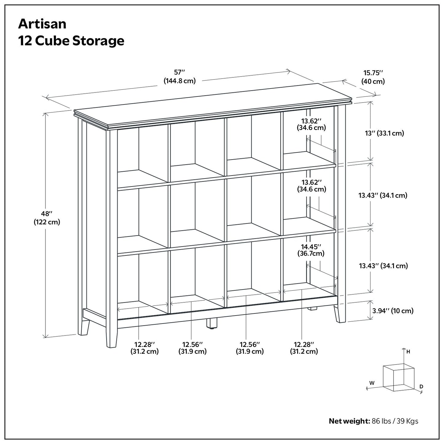 Artisan - Cube Storage - The Sleep Loft - Online Mattress Showroom NYC