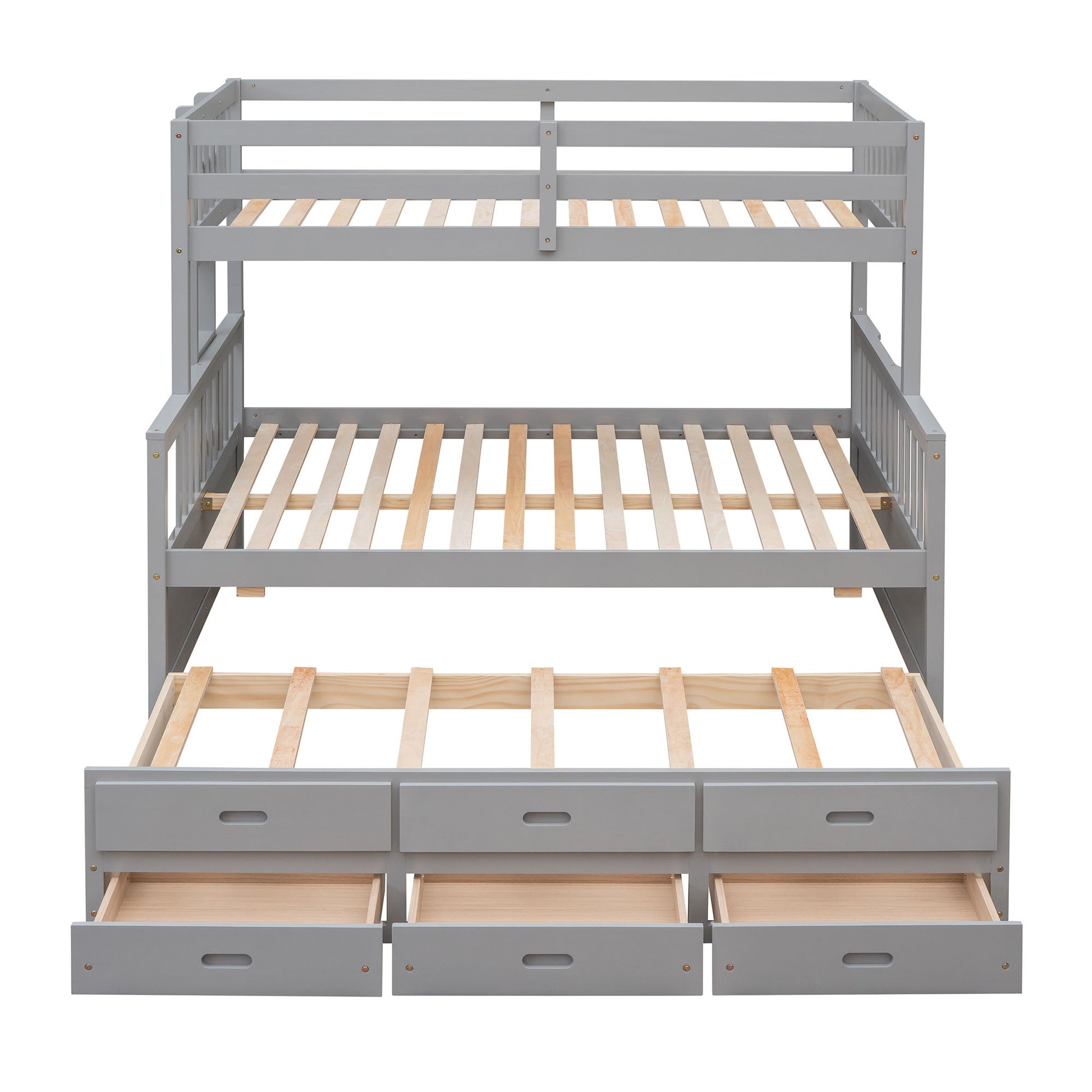 Bunk Bed With Twin Size Trundle And Drawers - The Sleep Loft - Online Mattress Showroom NYC