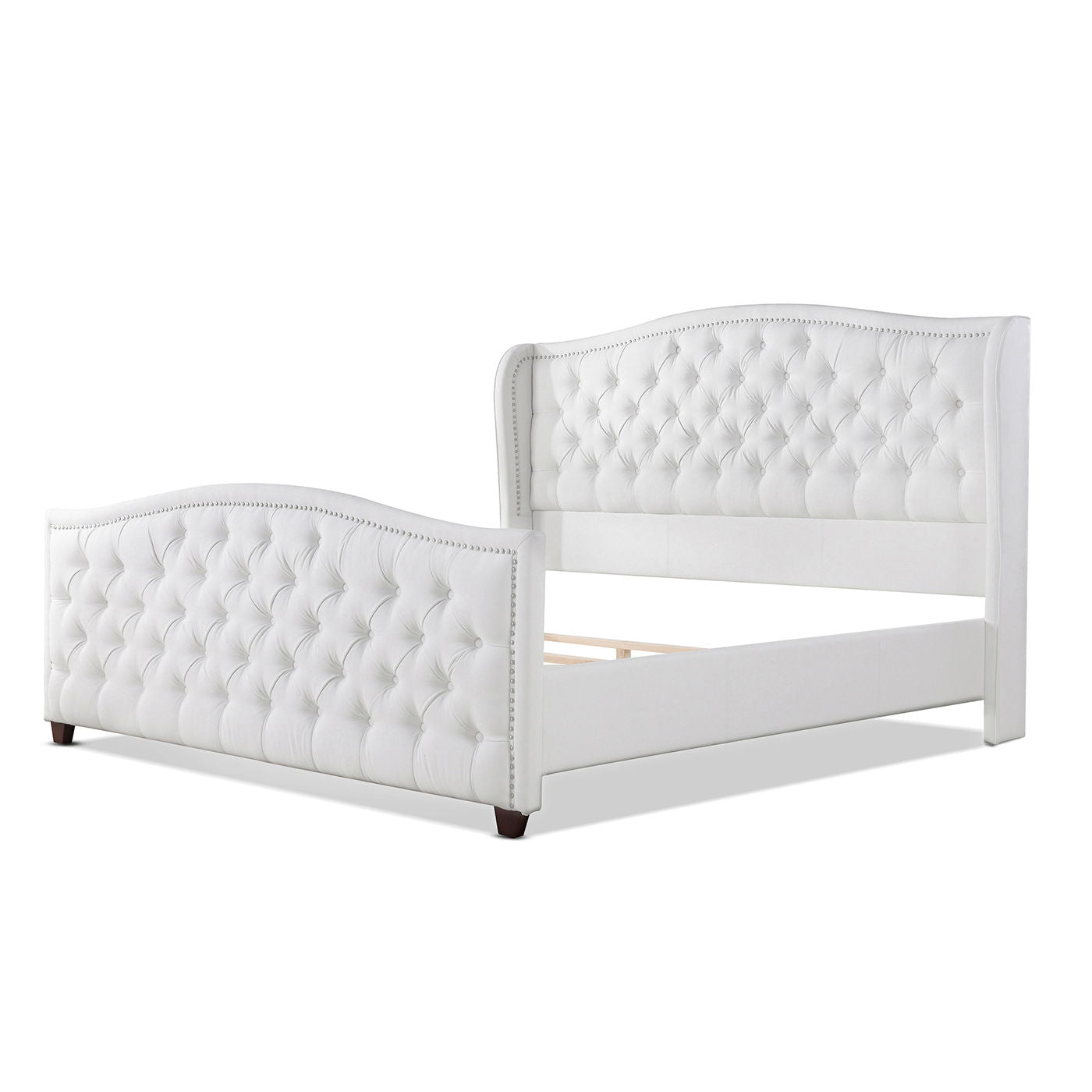 Marcella - Upholstered Shelter Headboard Bed Set - The Sleep Loft - Online Mattress Showroom NYC