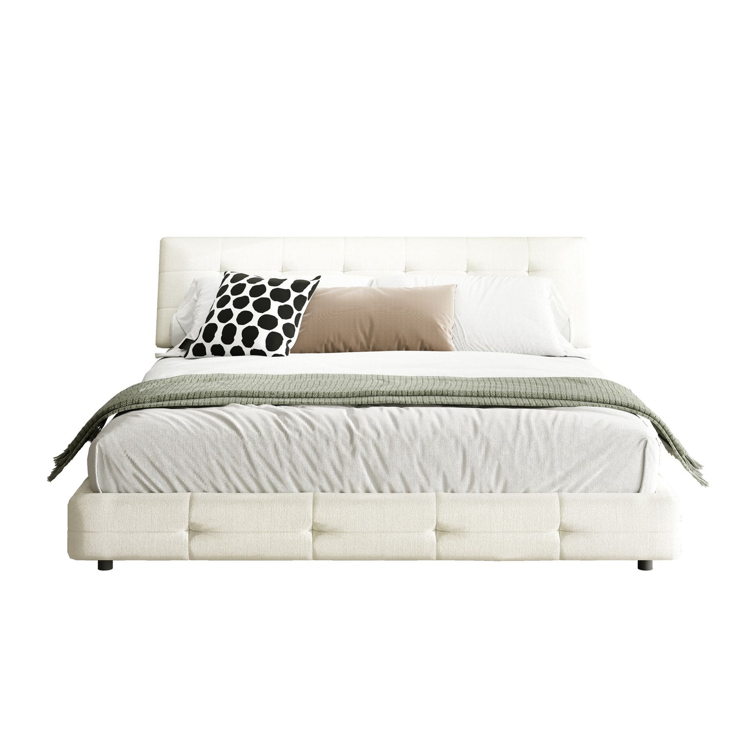 Tufted Headboard With Extra-Large Ultra-Soft Cloud Pillow Design - The Sleep Loft - Online Mattress Showroom NYC