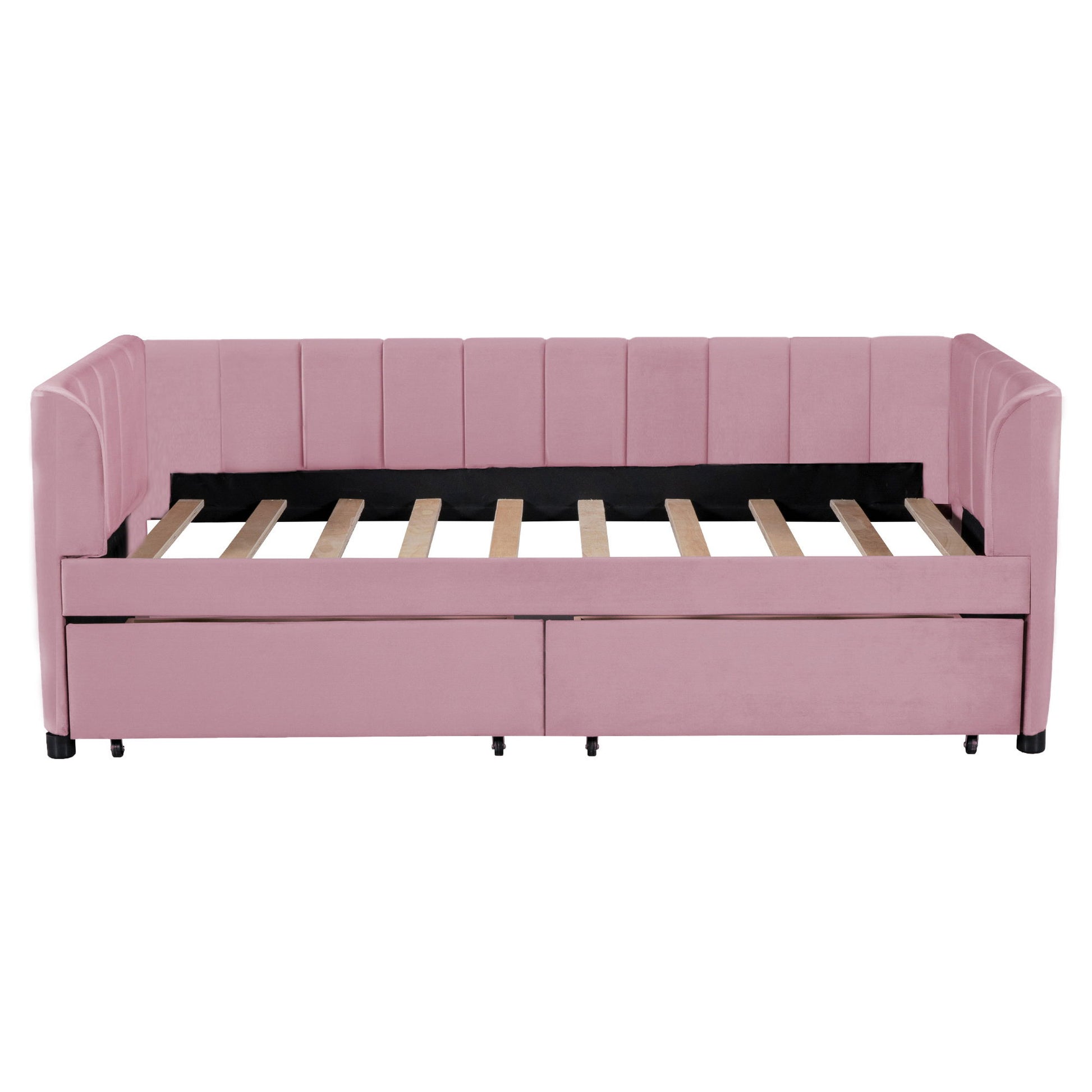 Upholstered Daybed With Ergonomic Design Backrest - The Sleep Loft - Online Mattress Showroom NYC