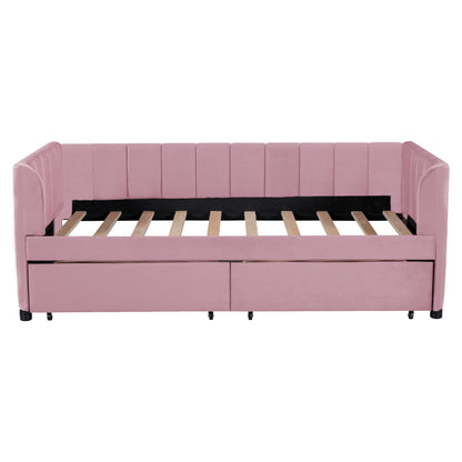 Upholstered Daybed With Ergonomic Design Backrest - The Sleep Loft - Online Mattress Showroom NYC