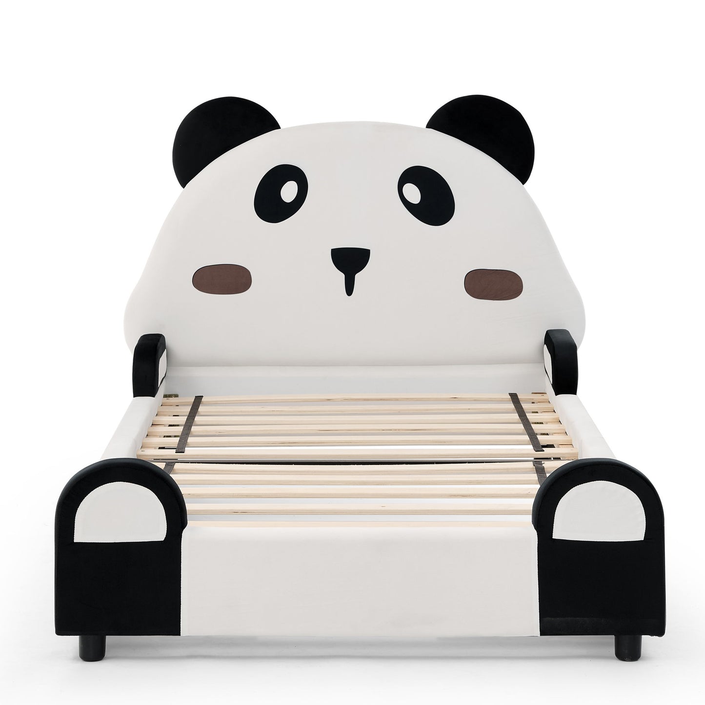 Twin Size Cute Panda Shaped Kids Bed - White / Black - The Sleep Loft - Online Mattress Showroom NYC