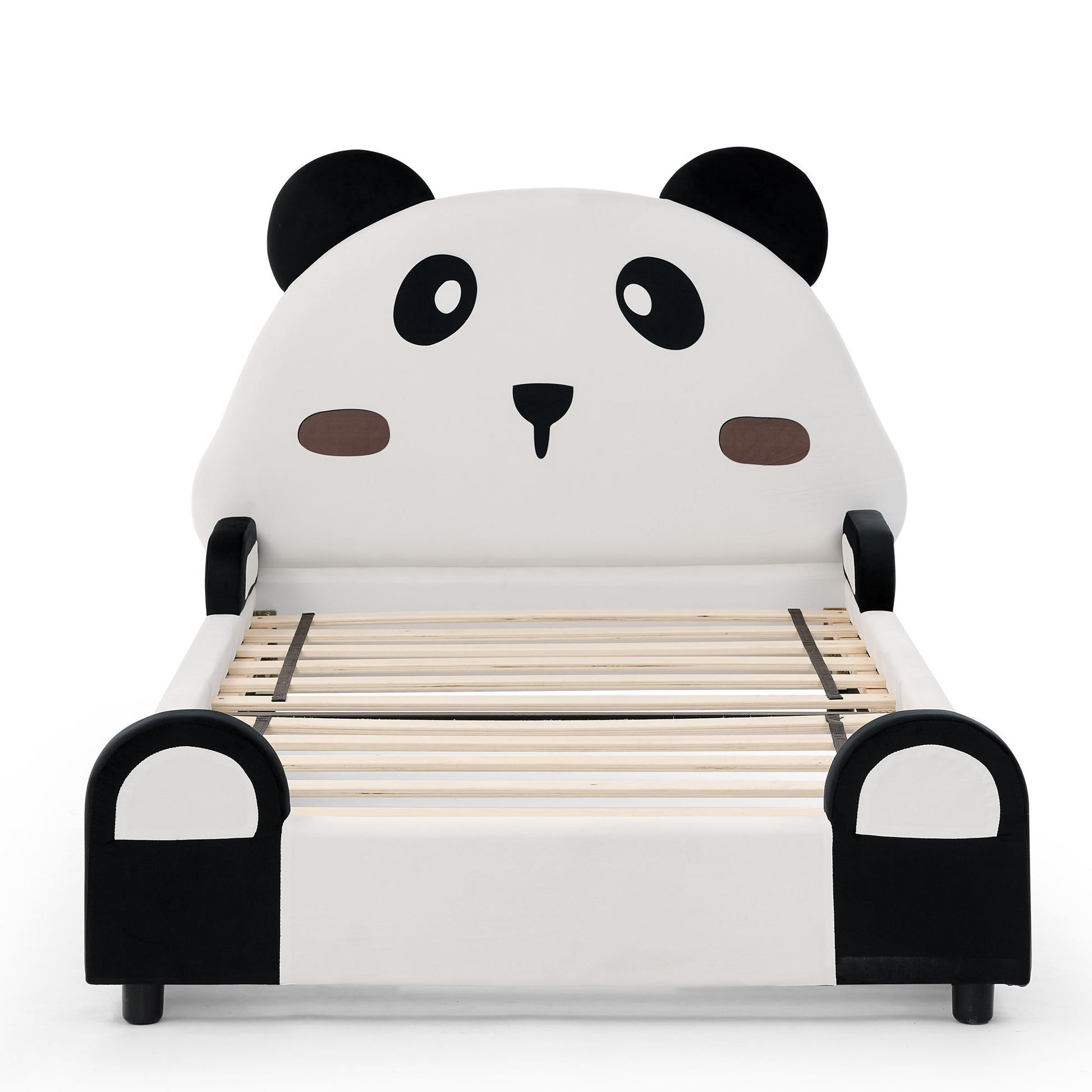 Twin Size Cute Panda Shaped Kids Bed - White / Black - The Sleep Loft - Online Mattress Showroom NYC