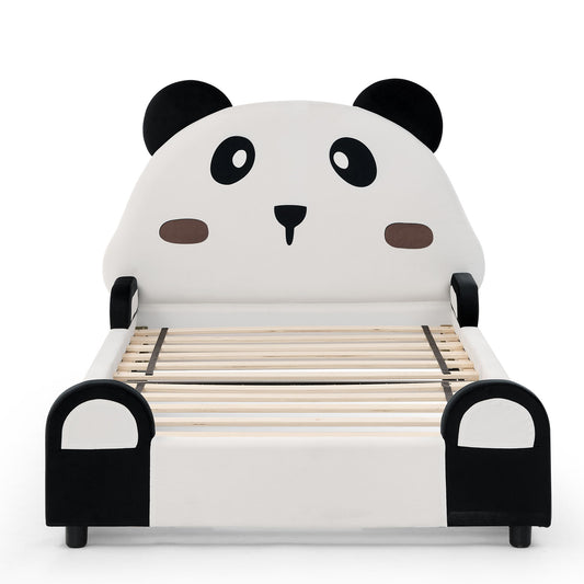 Twin Size Cute Panda Shaped Kids Bed - White / Black - The Sleep Loft - Online Mattress Showroom NYC