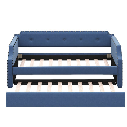 Upholstered Daybed With Trundle - The Sleep Loft - Online Mattress Showroom NYC