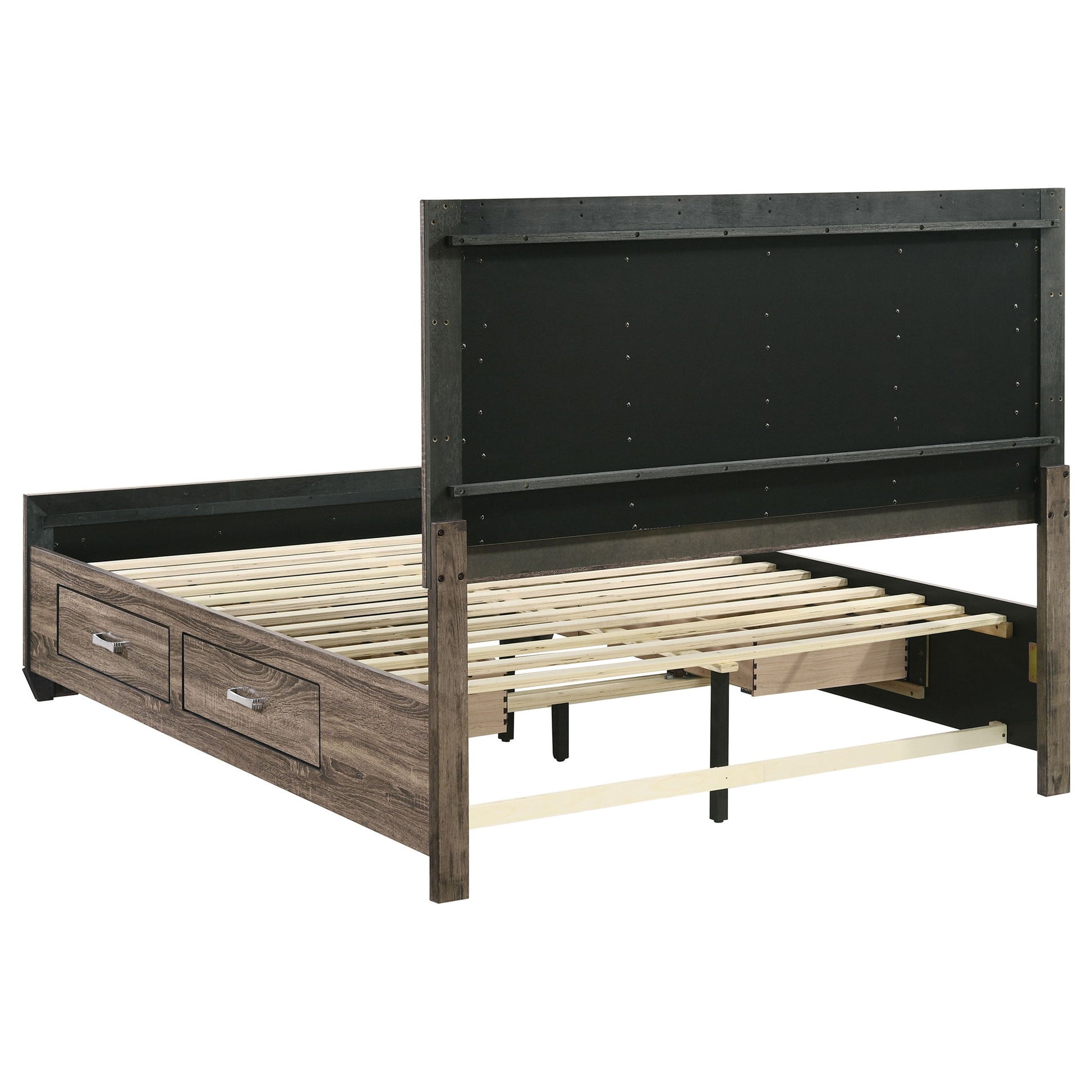 Queen Storage Bed With Underbed Drawers - Brown - The Sleep Loft - Online Mattress Showroom NYC