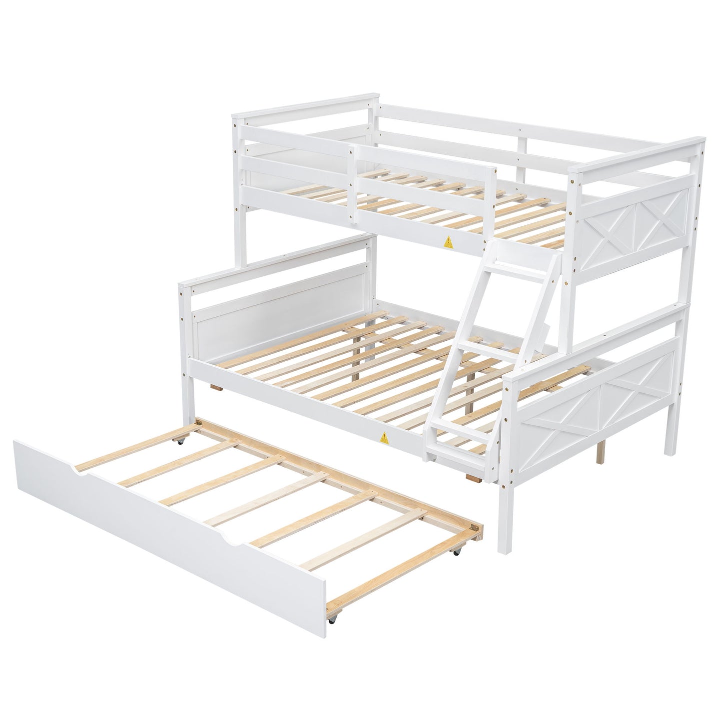 Bunk Bed With Ladder And Safety Guardrail - The Sleep Loft - Online Mattress Showroom NYC