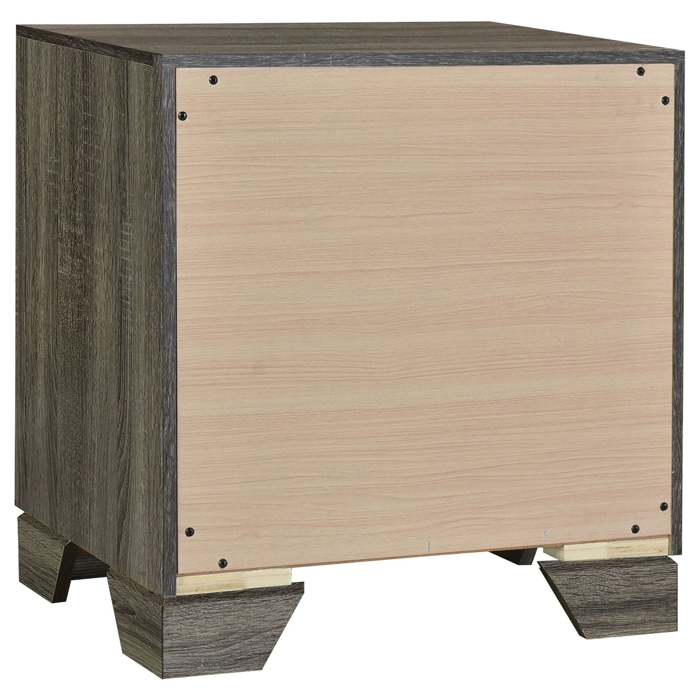 Funston - 2 Drawer Nightstand - Brown Oak - The Sleep Loft - Online Mattress Showroom NYC