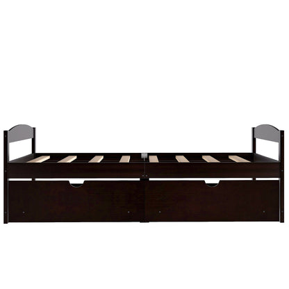 Platform Bed With 2 Drawers - The Sleep Loft - Online Mattress Showroom NYC