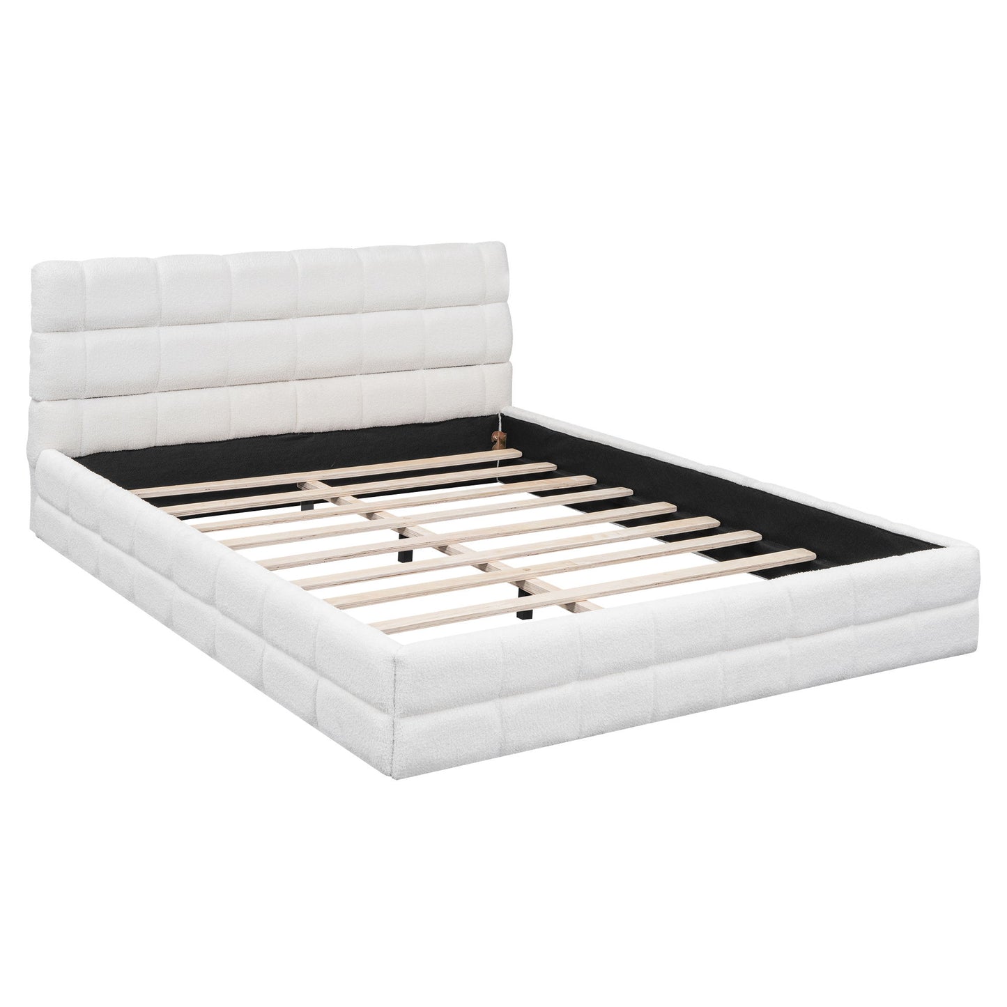 Upholstered Platform Bed With Headboard - The Sleep Loft - Online Mattress Showroom NYC
