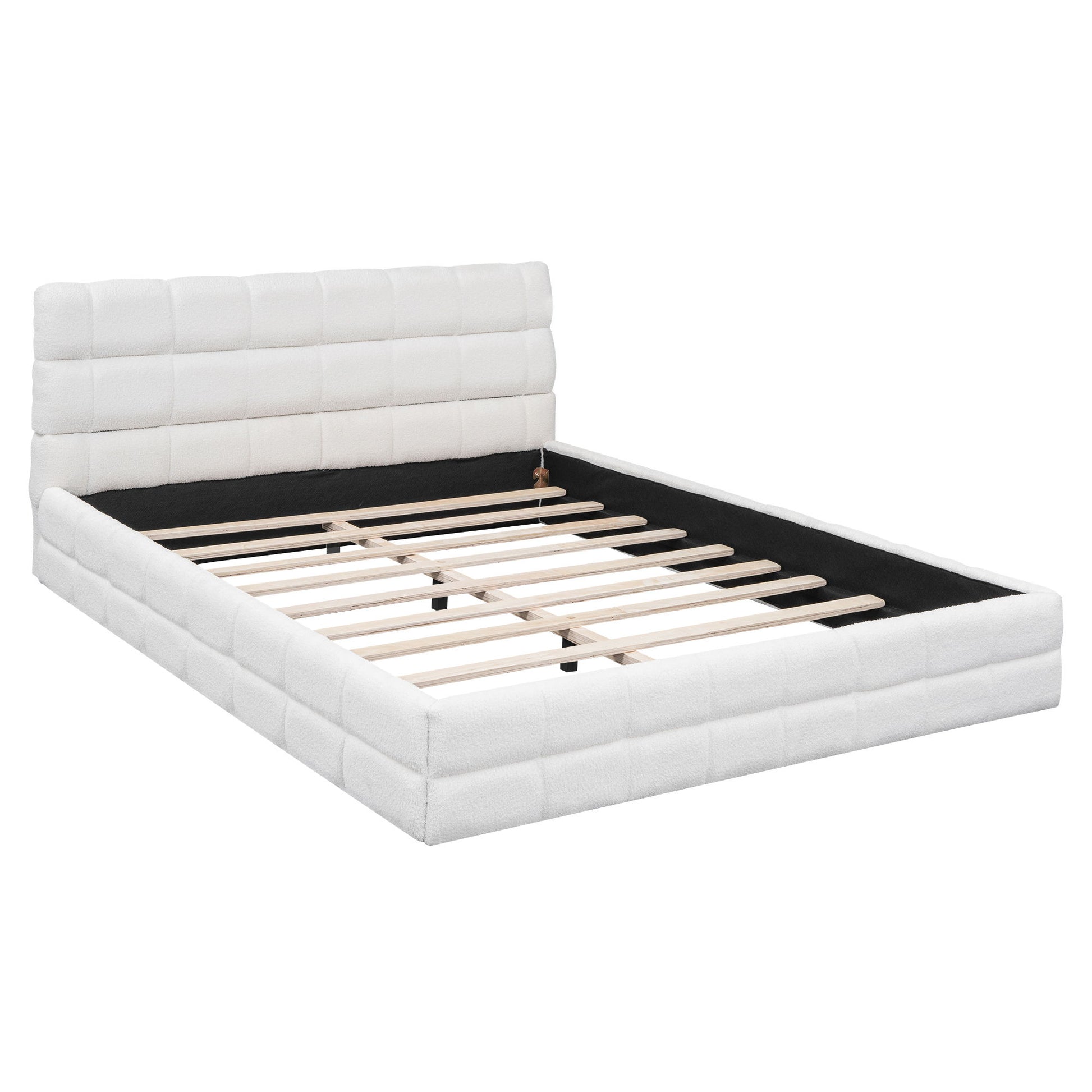 Upholstered Platform Bed With Headboard - The Sleep Loft - Online Mattress Showroom NYC