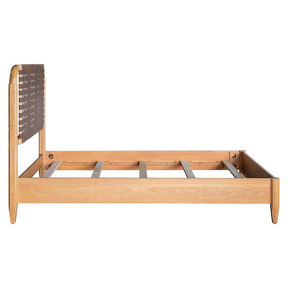 Queen Bed With Caramel Maple Wood - Natural - The Sleep Loft - Online Mattress Showroom NYC