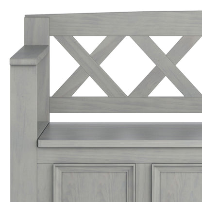 Amherst - Handcrafted Entryway Storage Bench - The Sleep Loft - Online Mattress Showroom NYC