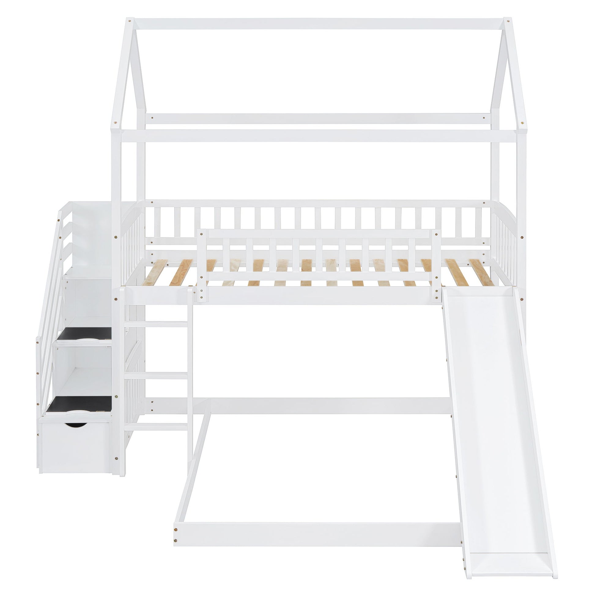 House Bunk Bed With Slide - The Sleep Loft - Online Mattress Showroom NYC