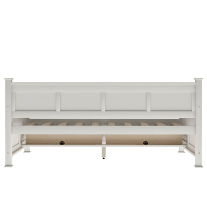 Modern Daybed With 2 Large Drawers, X Shaped Frame - The Sleep Loft - Online Mattress Showroom NYC