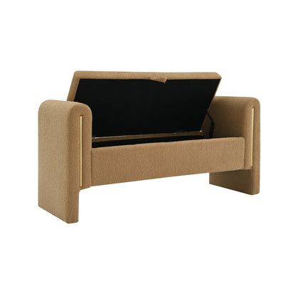 Modern Teddy Upholstered Large Bed End Bench With Arms And Storage - The Sleep Loft - Online Mattress Showroom NYC
