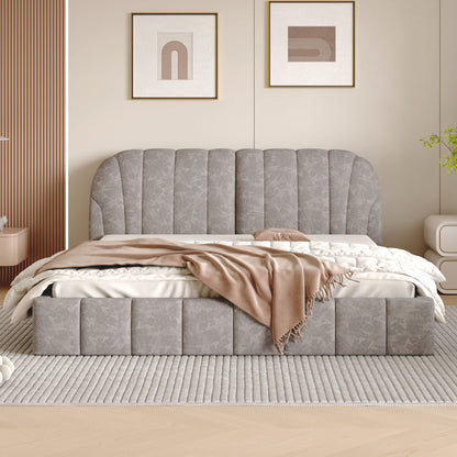 Elegant Design Upholstered Platform Bed - The Sleep Loft - Online Mattress Showroom NYC