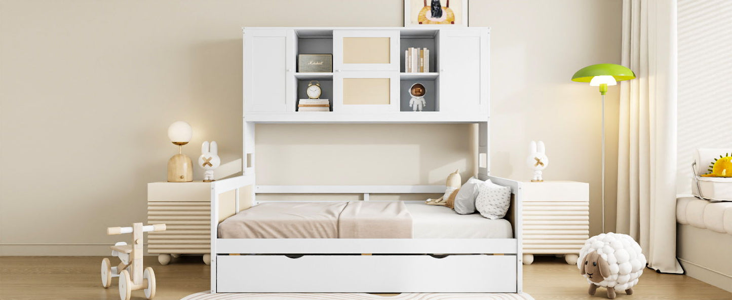 Daybed And All In One Cabinet And Shelf - The Sleep Loft - Online Mattress Showroom NYC
