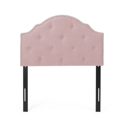 Flanner - Contemporary Fabric Upholstered Twin Headboard - Blush - The Sleep Loft - Online Mattress Showroom NYC