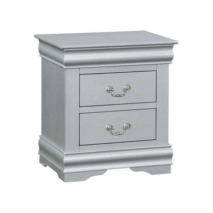 Louis Philippe III - Sleek Design Nightstand - The Sleep Loft - Online Mattress Showroom NYC