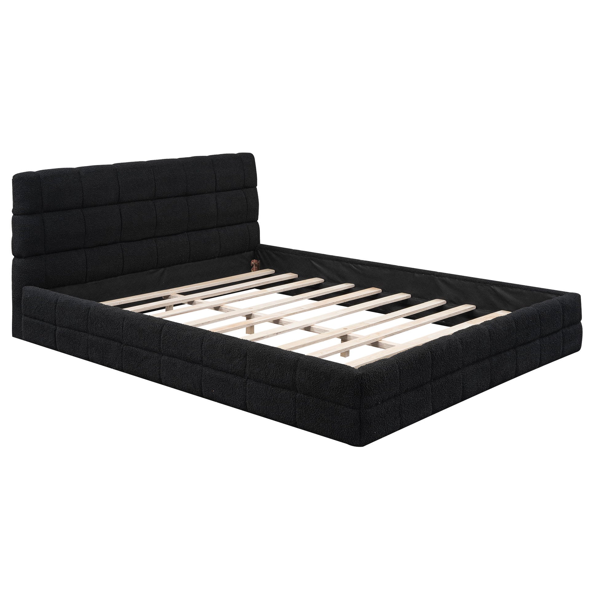 Upholstered Platform Bed With Headboard - The Sleep Loft - Online Mattress Showroom NYC