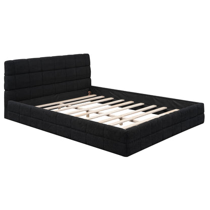 Upholstered Platform Bed With Headboard - The Sleep Loft - Online Mattress Showroom NYC