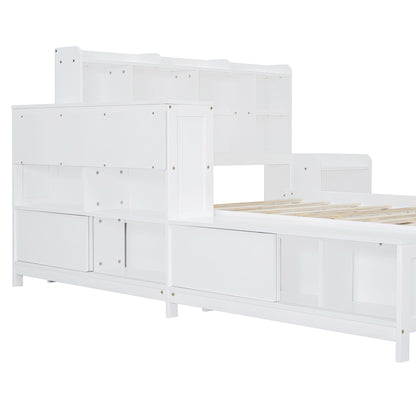 Platform Bed With Multi Functional Storage Space, Nightstand, 2 Drawers, USB Ports And Desk - The Sleep Loft - Online Mattress Showroom NYC