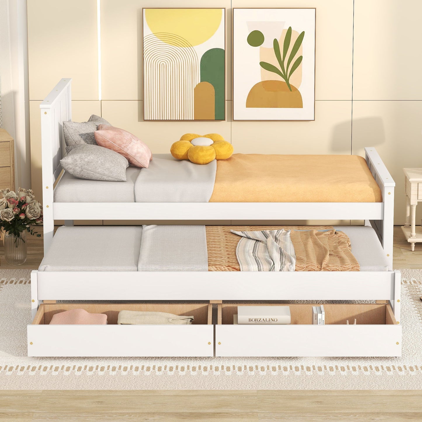 Platform Bed With Trundle And Drawers - The Sleep Loft - Online Mattress Showroom NYC