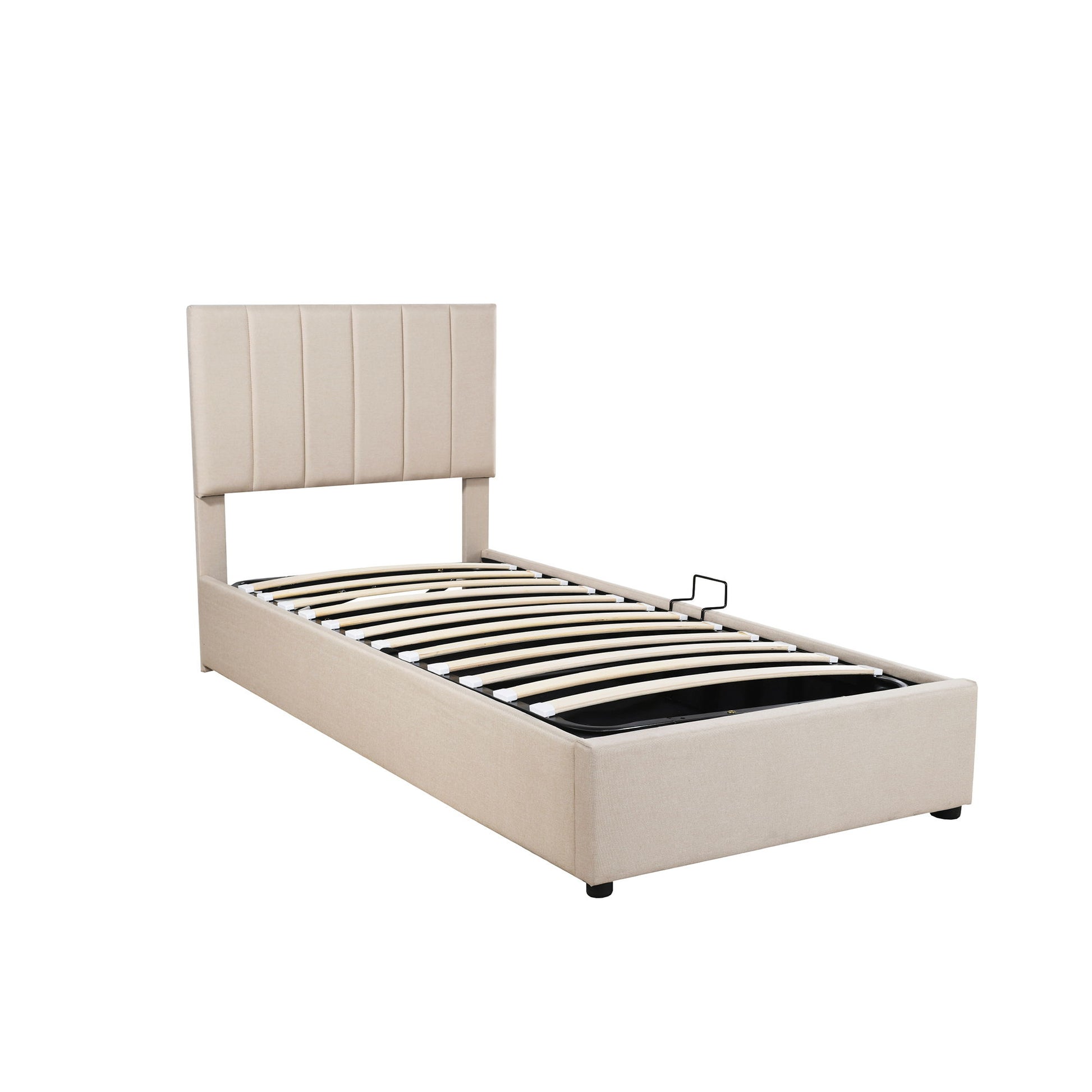 Upholstered Platform Bed With A Hydraulic Storage System - The Sleep Loft - Online Mattress Showroom NYC