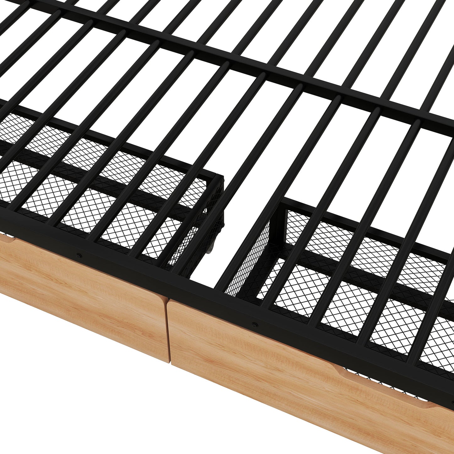 Full Size Convertible Bunk Bed With 2 Drawers Durable - Black - The Sleep Loft - Online Mattress Showroom NYC