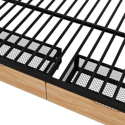 Full Size Convertible Bunk Bed With 2 Drawers Durable - Black - The Sleep Loft - Online Mattress Showroom NYC