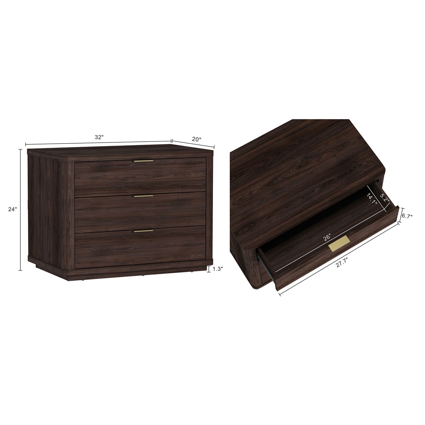Evelyn - Nightstand - The Sleep Loft - Online Mattress Showroom NYC