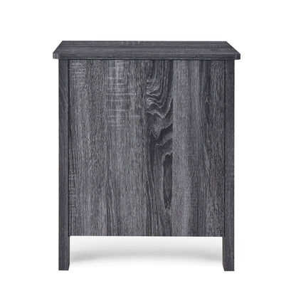 Titeca - Contemporary Wood 2 Drawer Nightstand - The Sleep Loft - Online Mattress Showroom NYC