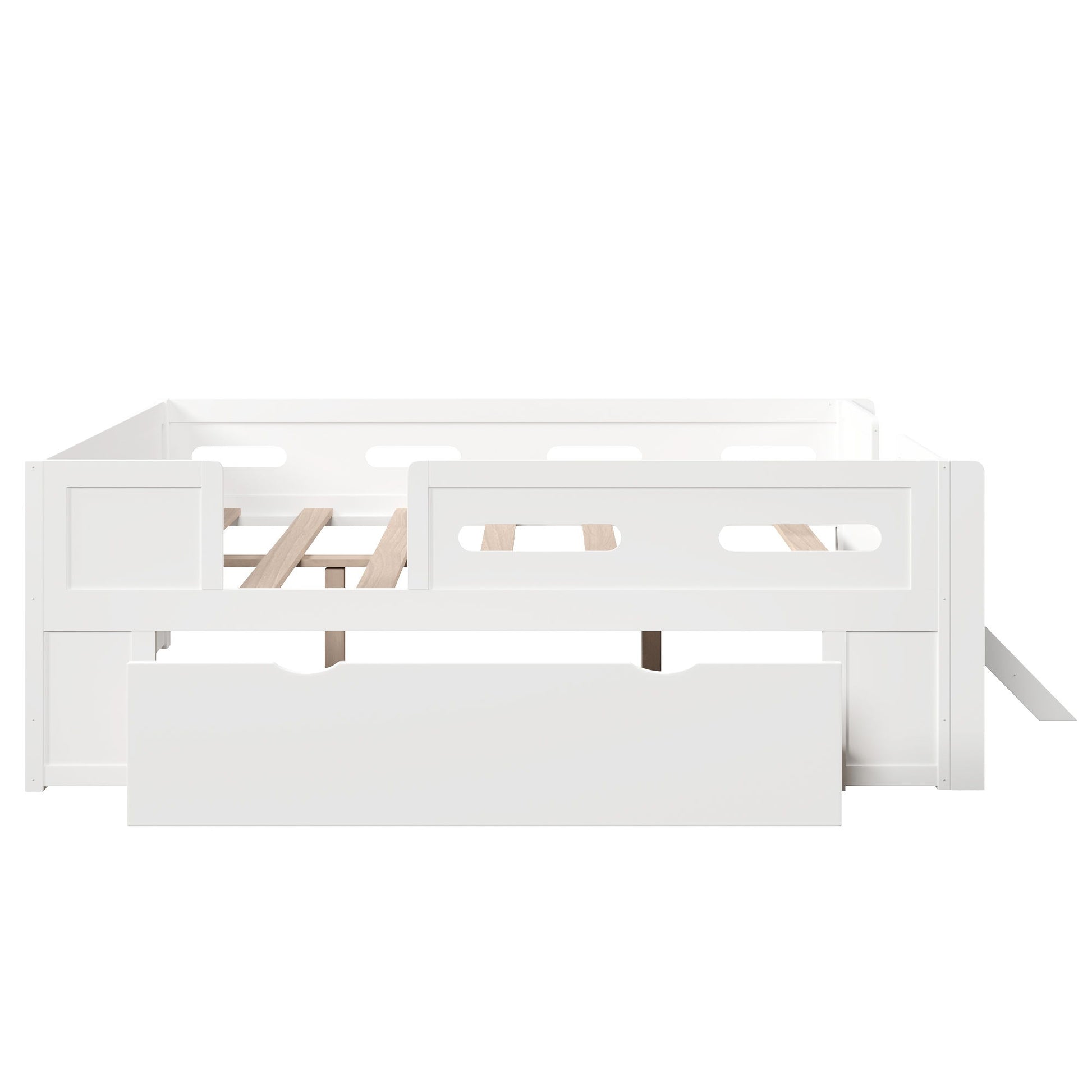 Platform Bed With Guardrail And Drawer - The Sleep Loft - Online Mattress Showroom NYC