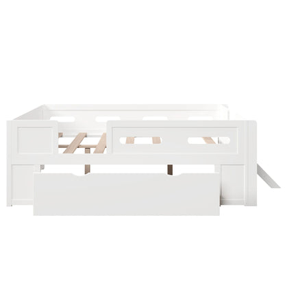 Platform Bed With Guardrail And Drawer - The Sleep Loft - Online Mattress Showroom NYC