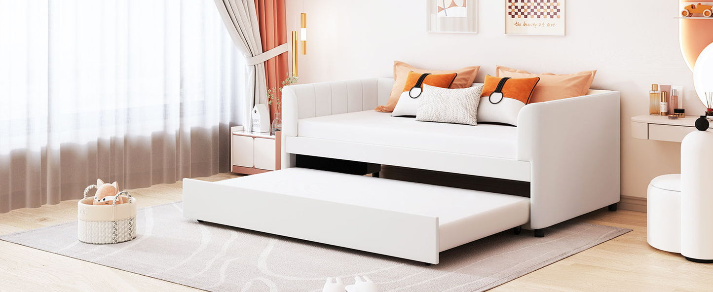 Upholstered Daybed With Ergonomic Design Backrest - The Sleep Loft - Online Mattress Showroom NYC