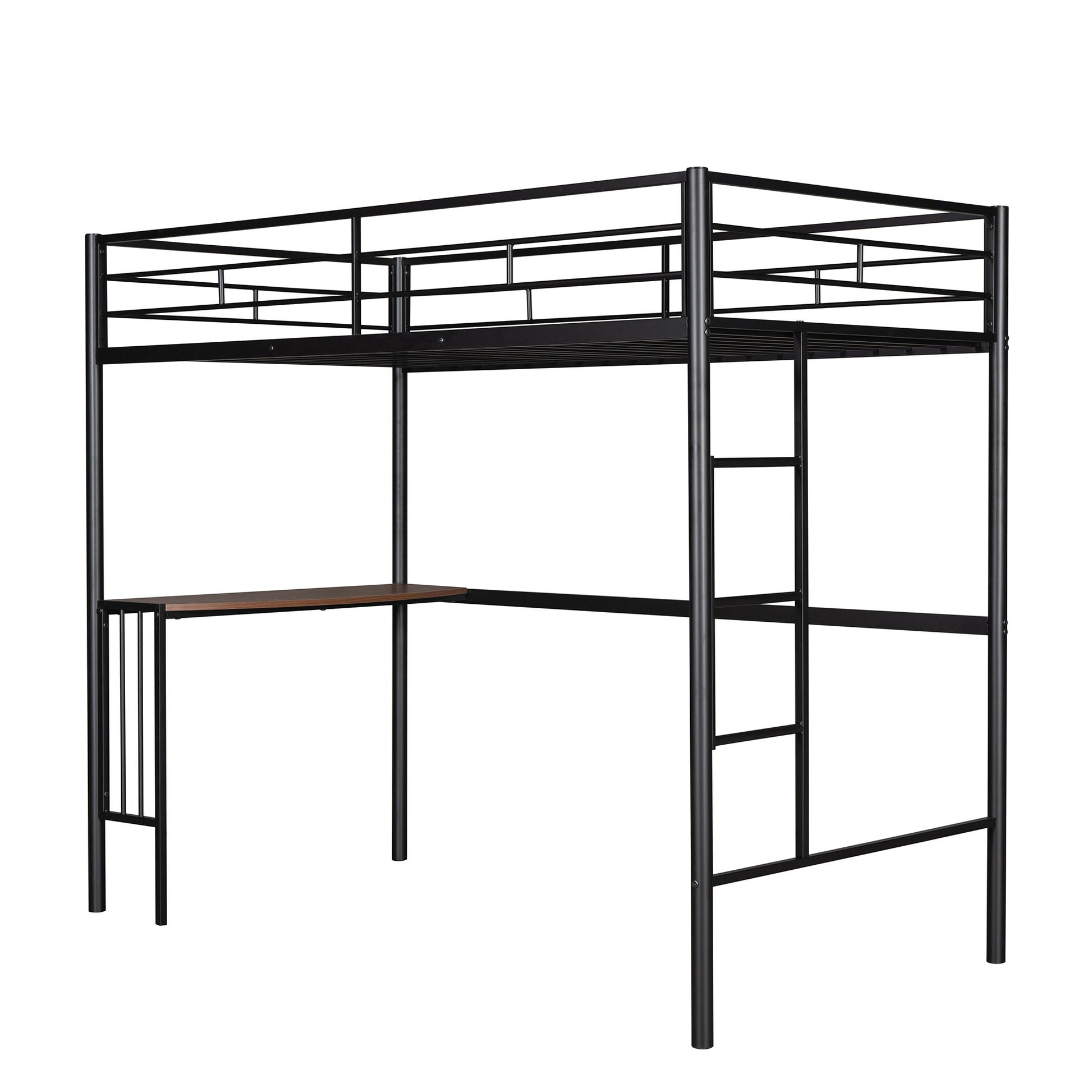 Bunk Bed With Desk, Ladder And Quality Slats For Bedroom - The Sleep Loft - Online Mattress Showroom NYC
