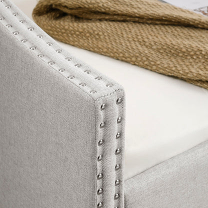 Upholstered Tufted Daybed With Drawers, Waved Arms - The Sleep Loft - Online Mattress Showroom NYC