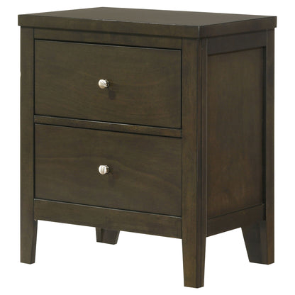 Clement - 2 Drawer Nightstand Bedside Table - Espresso - The Sleep Loft - Online Mattress Showroom NYC